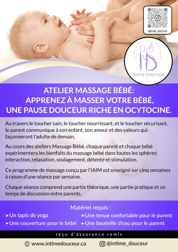 Massage de bébé nouveau né | Intime Douceur